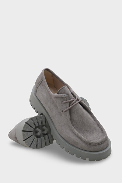 Capone Outfitters Shelly Trak Tabanlı Süet Kadın Loafer Ayakkabı