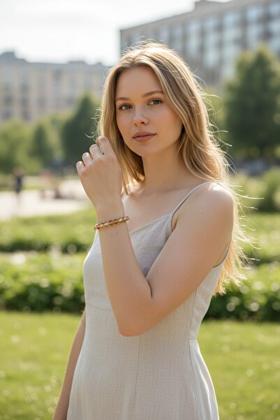 NBS Beautiful Naturel Stones Sitrin (taş Hediyeli ) Para, Bolluk ,bereket ,enerji Gerçek Aa Doğal Taş Bileklik 8 Mm