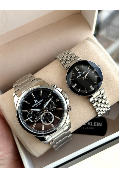 Daniel Klein %100 Orijinal Lüks Çelik Su Geçirmez 2 Yıl Garantili Sevgili Çift Kol Saati Bileklik Hediyeli