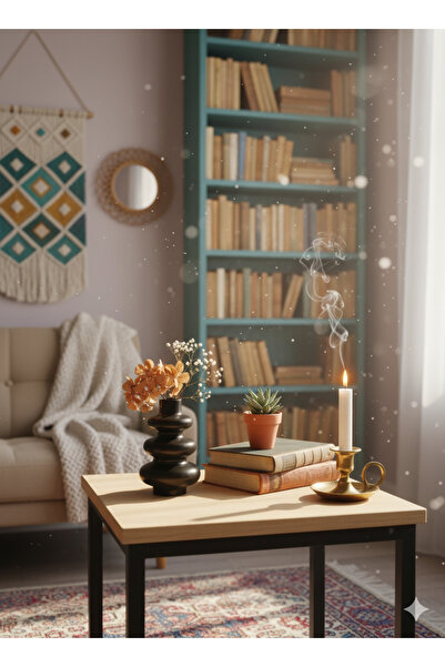 NocheLuz Dekoratif Iskandinav Vazo, Siyah Renk, Minimal Dekoratif Obje