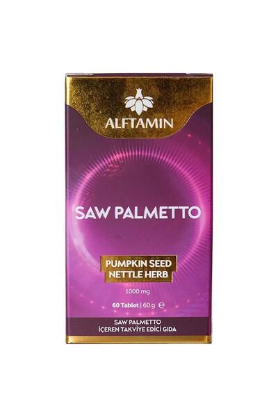 ALFTAMİN Alftamin Saw Palmetto Takviye Edici Gıda 1000 Mg 60 Tablet