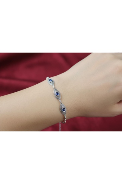 ErdoğanSilver 925 Ayar Gümüş El Yapımı Telkari Mekik Model Yakut, Safir, Zümr...