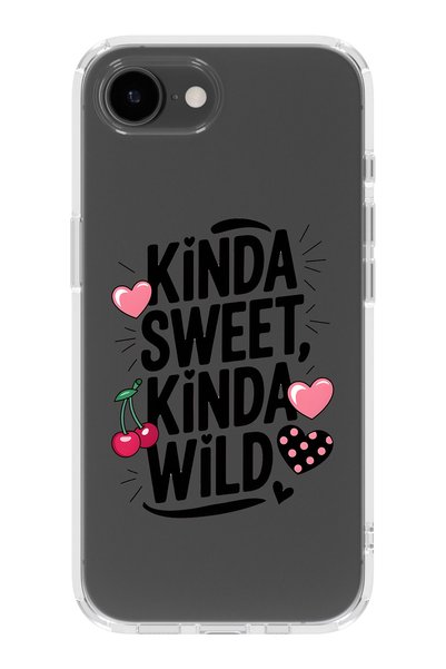 FLAMENKO iPhone 16E Compatible Kinda Sweet Kinda Wild Patterned Transparent P...