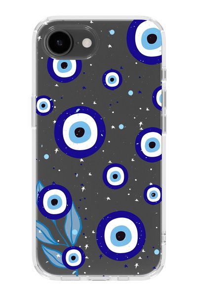 FLAMENKO iPhone 17E Compatible Night Nazar Patterned Transparent Phone Case