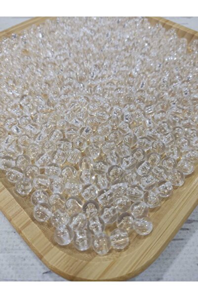 miraylahobi خرز الكرز المستدير الشفاف 8 مم 25 جرام (120 قطعة)