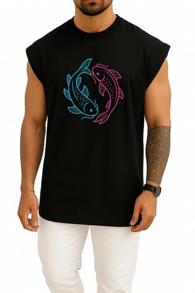 Bahriyeli Collection supradimensionat Neon Koi Yin-Yang – Echilibrul armoniei...