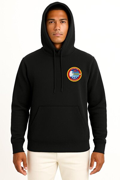 Bahriyeli Collection Hooded Tcg Meltem P-334 Unisex Sweatshirt with Pocket and Back Design