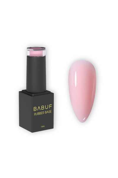 BABUF Baza Rubber | Roz Glazurat | RB 6 | 15 ml