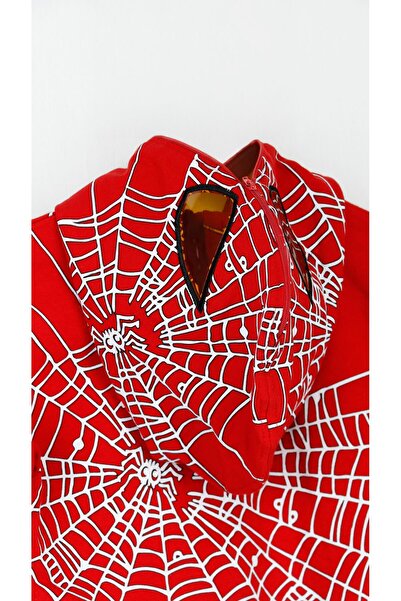 bebegci Örümcek Adam Detaylı Kapüşonlu 2'Li Erkek Çocuk Takım