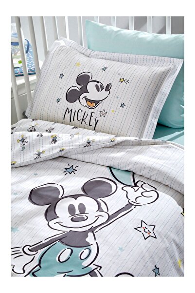 Özdilek Özdilek Mickey Good Night Licensed Disney Ranforce Baby Duvet Cover Set