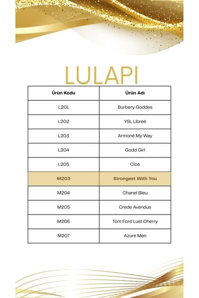 Lulapi M203 Erkek L201 Kadın 2*50 ML Parfüm