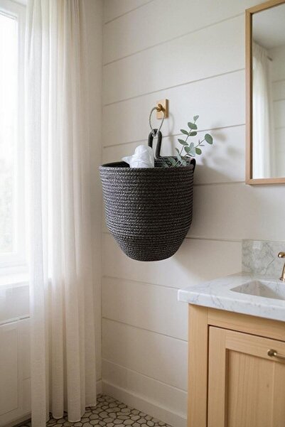 Tresshandicraft Anthracite Decorative Bag Holder - Organizer