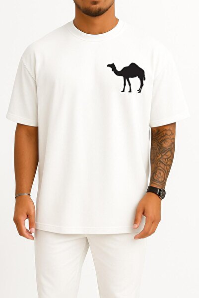 Bahriyeli Collection Oversize Dromedary Bactrian Camel Silhouette Pocket Desi...