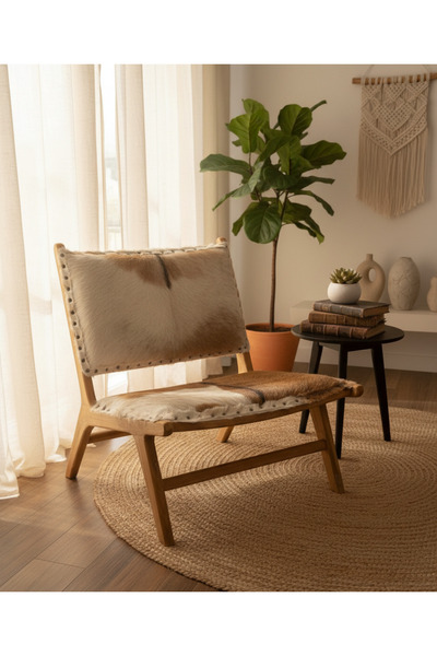 Lorena Home Decor Keçi Derisi Berjer