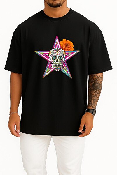 Bahriyeli Collection oversized Calavera Day Of The Dead The Gangster Of Love ...