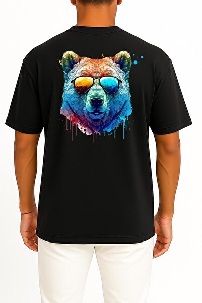 Bahriyeli Collection supradimensionat Cool Bear Designul spate al ursului psi...