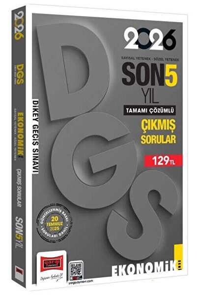 Yargı Yayınları Yargı 2026 DGS Çıkmış Sorular Son 5 Yıl Çözümlü Ekonomik Seri