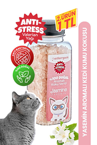 Petlergan Kedi Kumu Koku Giderici %100 Doğal Aromalı Yasemin Çiçeği-Valerian ...