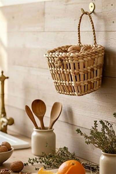 afralya home Hasır Sepet Organizer, Banyo Organizer, Mutfak Organizer, Dekora...
