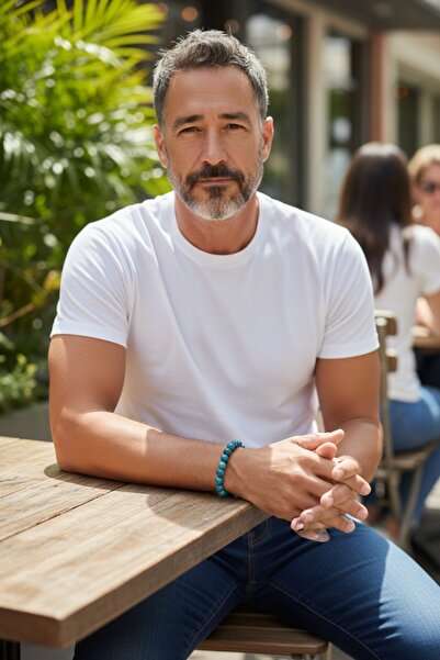 beautifulnaturelstones Mavi Apatit Doğaltaş Bileklik 8 Mm ( Ham Taş Hediyeli ) ( Ifade Etme Becerisini Artırdığı )