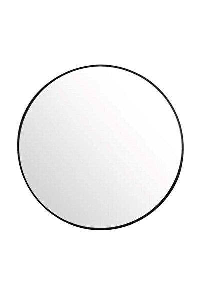 huitich مرآة حائط دائرية سوداء مقاس 60 سم
