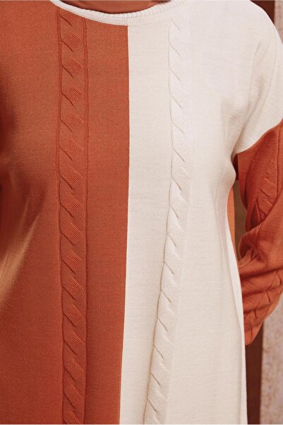 Alvina Two Color Knitwear Tunic 44901