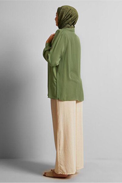 Alvina Shirt Collar Large Size Tunic 20750