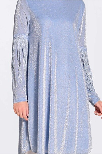 Alvina Silvery Tunic with Taste Sleeves 4324