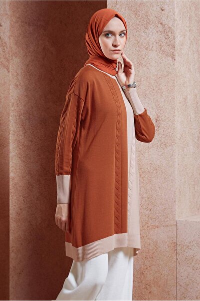 Alvina Two Color Knitwear Tunic 44901