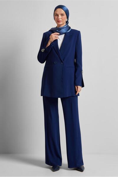 Alvina Stone Detail Pants Suit 30532