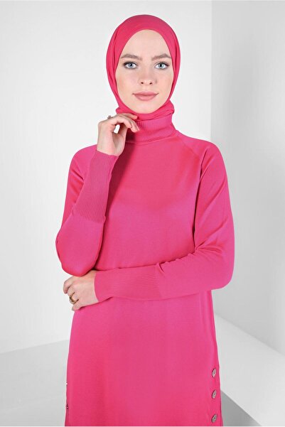 Alvina 44055 Model Turtleneck Knitwear Tunic