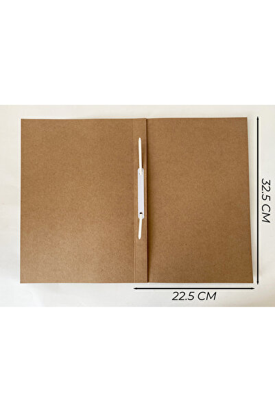 ABB Matbaa 50 Adet Kraft Telli Dosya Baskısız 350 gr