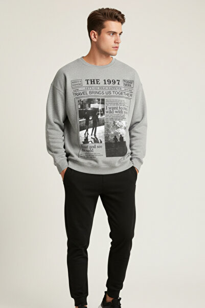 UNCİA OUTDOORS Unisex Oversize Εμπριμέ Μπλούζα