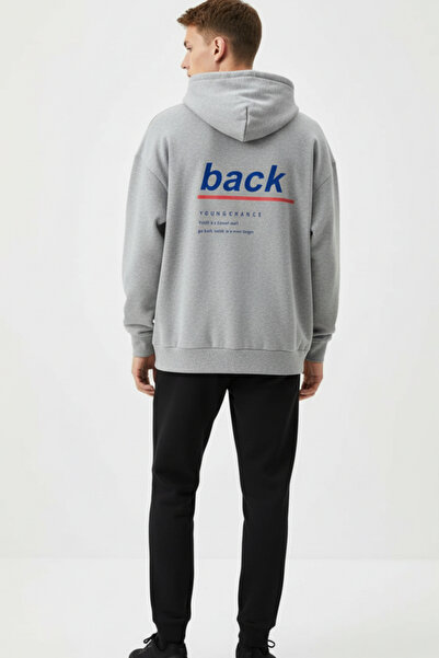 UNCİA OUTDOORS Pulover unisex cu glugă, cu fermoar, imprimat din țesătură tri...