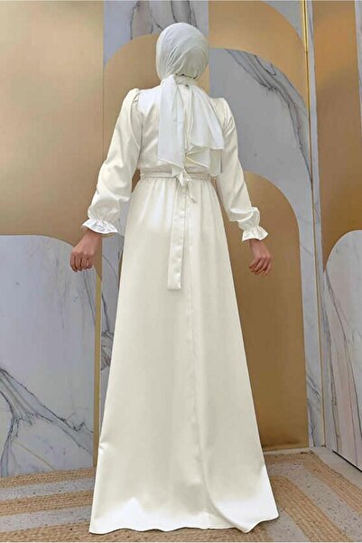 TRENDTESETTÜR ΓΥΝΑΙΚΕΙΑ ΕΚΡΟΥ ΖΩΝΕΣ ΜΑΝΙΚΙΑ ΕΛΑΣΤΙΚΟ ΣΑΤΕΝ ΒΡΑΔΙΝΟ ΦΟΡΕΜΑ T 1973