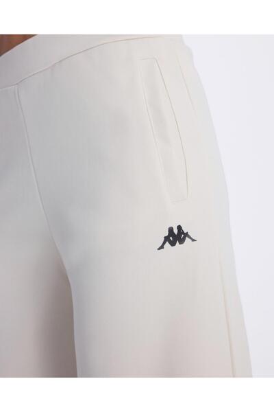 Kappa Authentic Avy Pant Kadın Taş Rengi-Siyah Comfort Fit Eşofman Altı