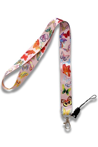 PABALAS Θήκη πινακίδας με μοτίβο πεταλούδας - Λουράκι τηλεφώνου