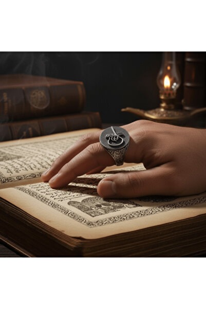 Anı Yüzük Çağ Açan İmza: Fatih Sultan Mehmet Tuğralı Gümüş Yüzük