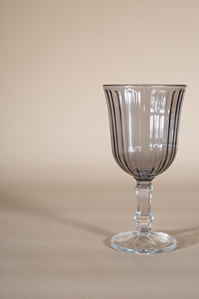 Rakle Splendid 4'lü Su Kadehi Seti Füme 240 cc