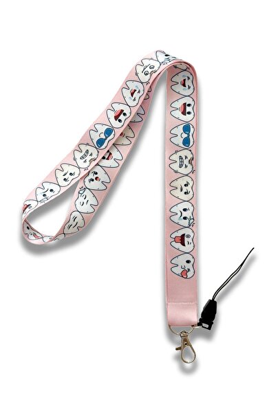 PABALAS Suport pentru insignă cu model dentar - curea pentru gât, curea pentr...