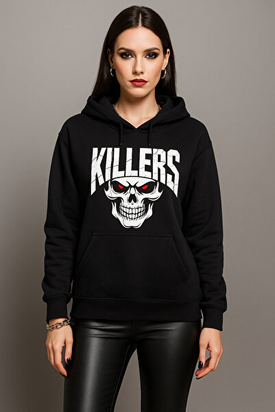 MODA سويت شيرت للجنسين بجيب الكنغر سويت شيرت بغطاء للرأس مع جيب الكنغر