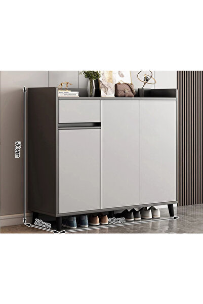 NKX Space-Saving Shoe Cabinet with Drawers - 90 CM Luxury Design