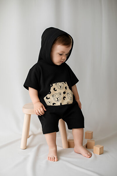 rg kidsstore Organic Cotton Unisex Baby Rompers - Hooded