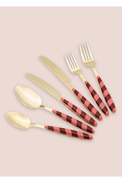 The Mia Joy Cutlery Set Pink Gold 36 Pieces