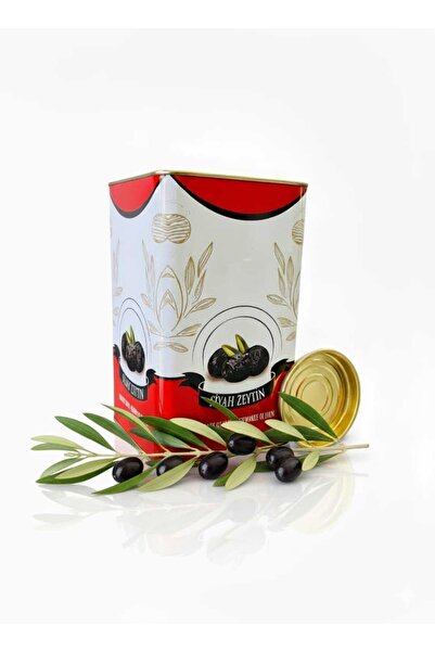 5 Kg Baskılı 6 Adet Boş Zeytin Tenekesi Kapaklı