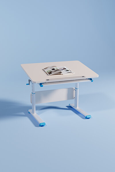 Creo Mobili Mini Vega Simple Çalışma Masası, Yükseklik Ayarlı Çalışma Masası,...