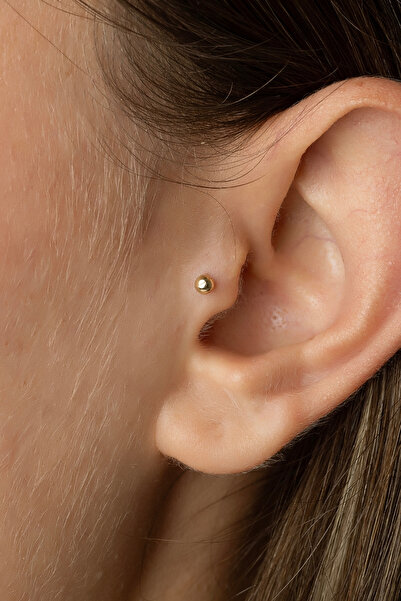 Safir Kuyumculuk Altın Top Tragus Piercing