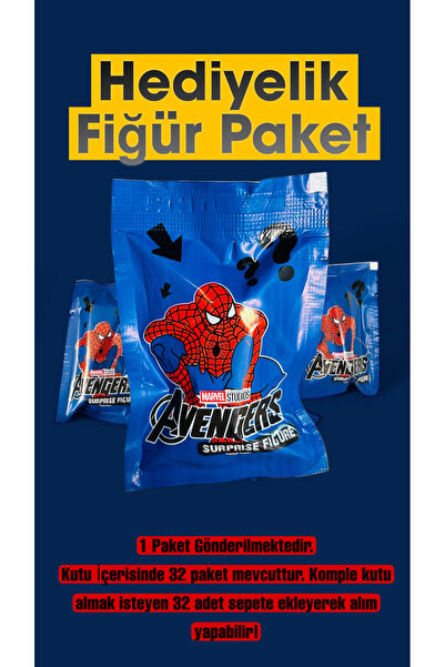 HEDİYEVİM Marvel Hediyelik Fiğür Paket Marvel Hediyelik Paket 1 Adet