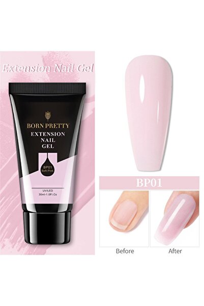 Born Pretty Tırnak Uzatma Poly Jel Soft Pembe (50050-1)