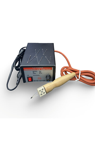 Genel Markalar KA Power 926 Ahşap Dekorasyon Havyası Metal Kutulu Ahşap Saplı...